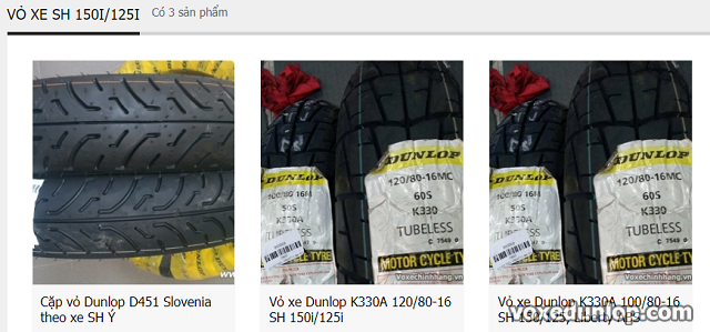 Thay vỏ dunlop slovenia cho sh giá bao nhiêu lốp xe sh dùng loại nào tốt - 5