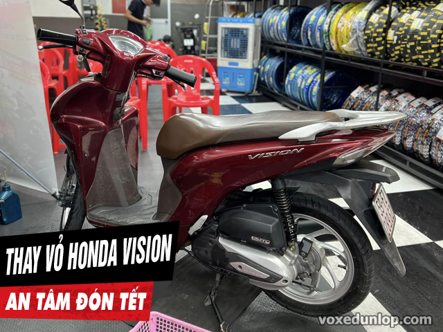 Honda vision thay vỏ dunlop nào tốt giúp hành trình về quê ăn tết suôn sẻ - 1