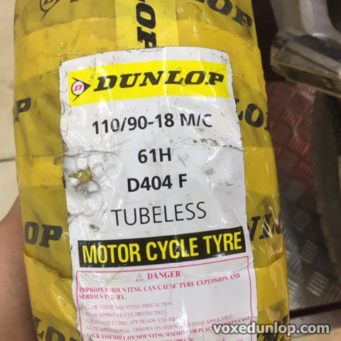 Vỏ Dunlop 110/90-18 D404F
