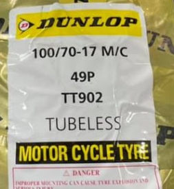 Vỏ Dunlop TT902 100/70-17 Raider, Exciter