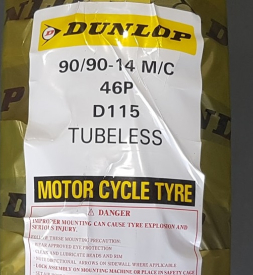 Vỏ xe Dunlop D115 90/90-14 Air Blade, Click Thái, Vario 150